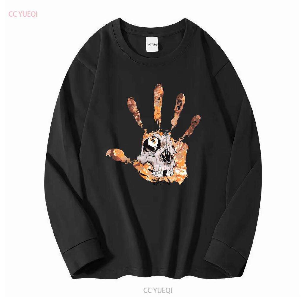 Винтажная футболка Y2K с отпечатком руки черепа Pushead S Скейт Панк Misfits Zorlac Металл винтажная Вареная Мягкая мужская Повседневная уличная одежда