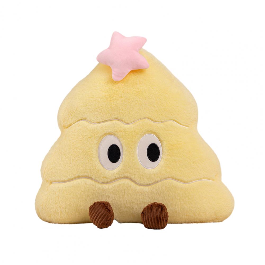 Christmas Tree Plush Pillow Blanket Cartoon Tree Shape Throw Pillow Stuffed Plushie Hugging Cushion Living Room Decoration