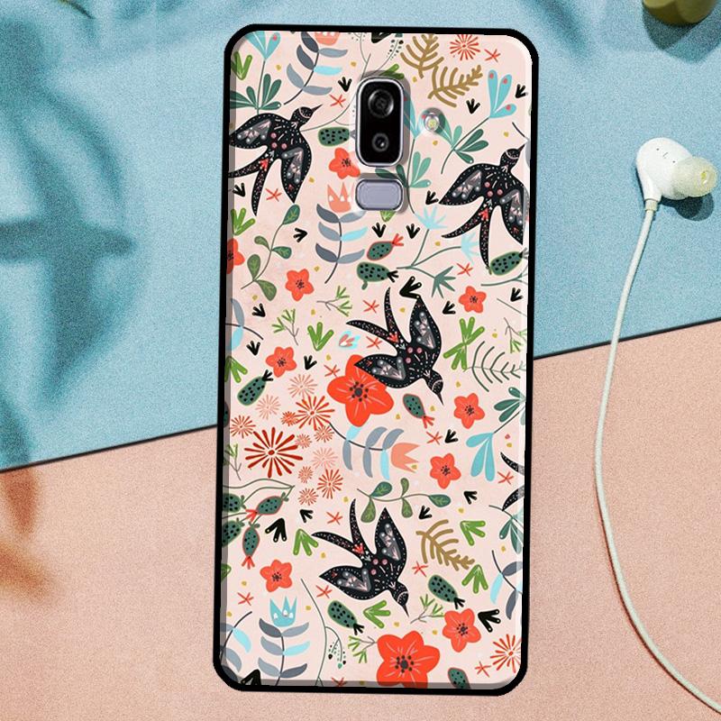 Чехол «Садовые птицы» для Samsung Galaxy J3 J5 J7 2017 A3 A5 2016 A6 A8 J2 J8 A7 A9 2018 J4 J6 Plus
