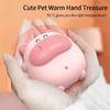 Night Light Pocket Hands Heater Lanyard Mini Electric Handwarmers Cartoon Cow Hand Warmers  Gift