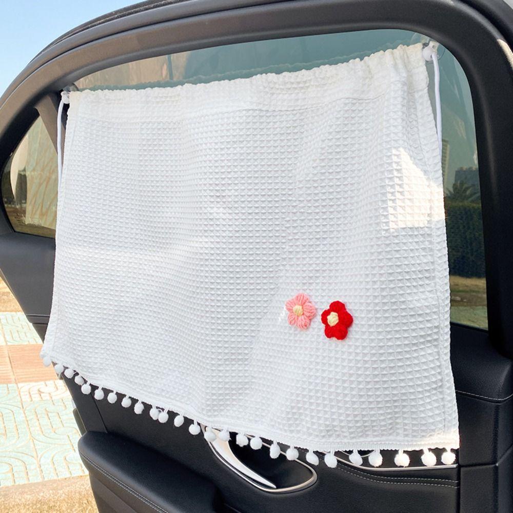 UV Protection Flower Car Blackout Curtain Car Curtain Car Bear Sliding Curtain Car Window
