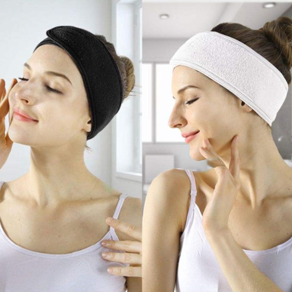 Регулируемая SPA повязка на голову Широкая повязка для волос Йога Ванна Душ Макияж Умывание лица Повязка на голову