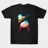 Asian Size Cotton Unisex Tshirt Print T-shirt Dabbing Panda T-shirt No-Cut Print Regular Fit