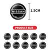 2025 Hot 2/5/10Pcs Car Door Keyhole Sticker Auto Lock Decoration Protection Decal For Nissan Nismo Micra Qashqai Altima Maxima S