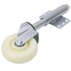 4 Inch Nylon Metal Gate Wheel Gate Caster Spring Loaded Wheel Heavy Duty Flat Free Spring Loaded Swivel Caster 440lbs