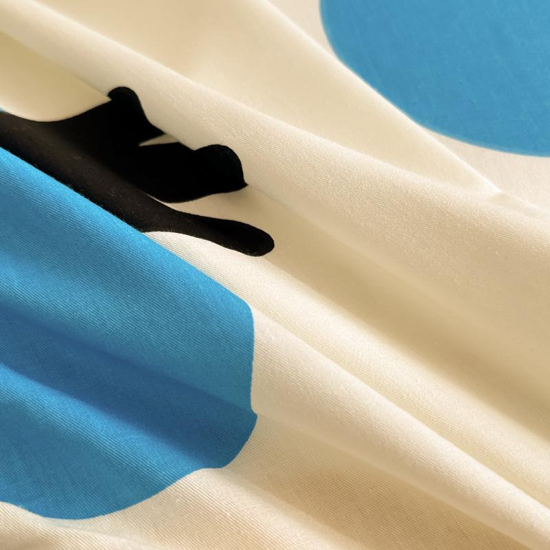 1 шт. простыня из 100% хлопка с мультяшным принтом рыбки на резинке, простыни из чистого хлопка с эластичной лентой