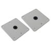 2PCS Boat Seat Bases Aluminium Alloy 6 Screw Holes 3 4 Inch Pin Post Mounting Base for Marine Boat Swivel Seats