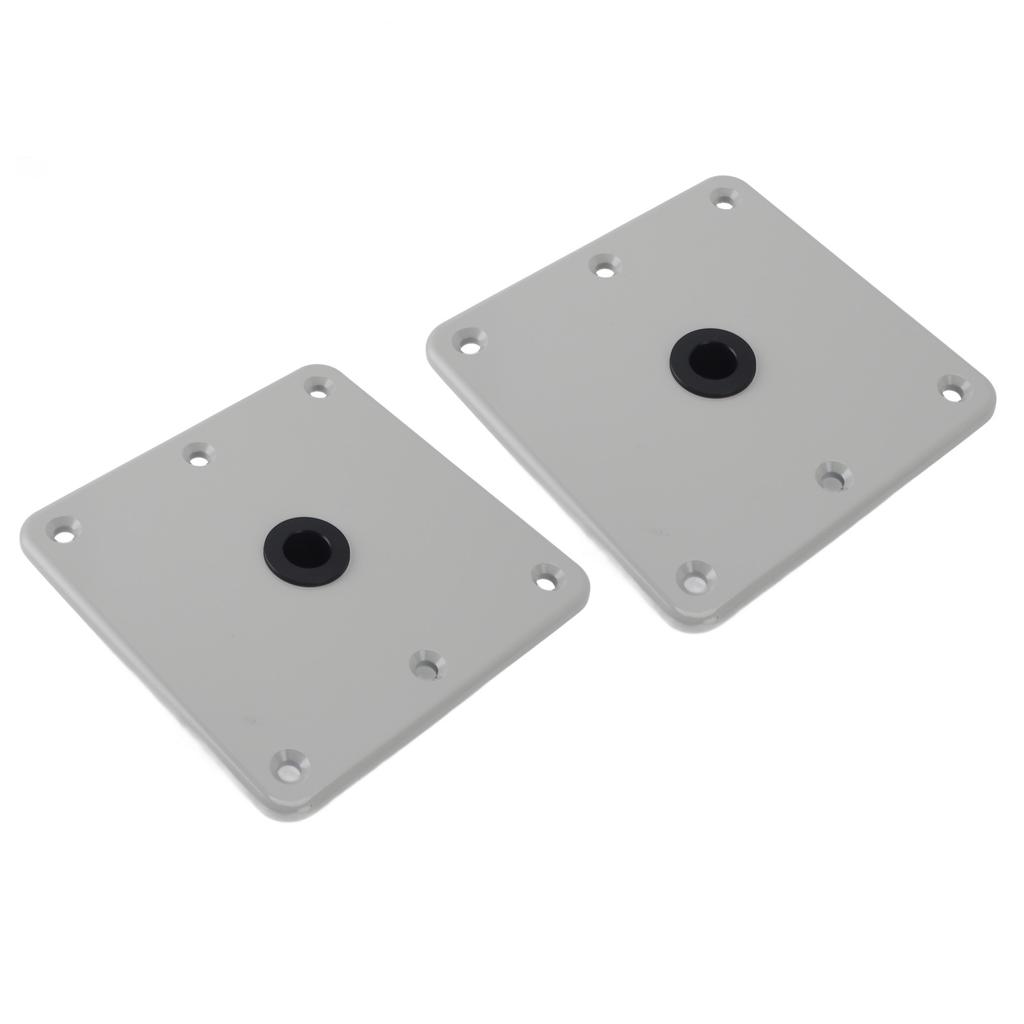 2PCS Boat Seat Bases Aluminium Alloy 6 Screw Holes 3 4 Inch Pin Post Mounting Base for Marine Boat Swivel Seats