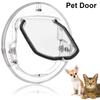 1Pcs with 4 Ways Lock Cat Gate Glass Window Pet Entrance Pet Dog Flap Door for Cat Small Dogs