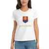 Women TShirt Slovensko Gold Summer Short Sleeve Tees Round Neck Cotton T Shirts Clothes Tops Streetwear