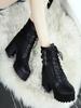 Shoetopia Женские короткие ботильоны на массивном каблуке с нескользящей подошвой, удобные модные ботильоны на щиколотку | Мягкая амортизирующая подошва | Для повседневной носки, вечеринок и зимы