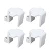 4pcs Boat Bumper Clips Nylon Pontoon Boat Bumper Hangers Cleats for 1 To 1.25 Inch Square Rails