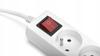 Montis extension strip 3 m 5 sockets white 20IP 16A 230V