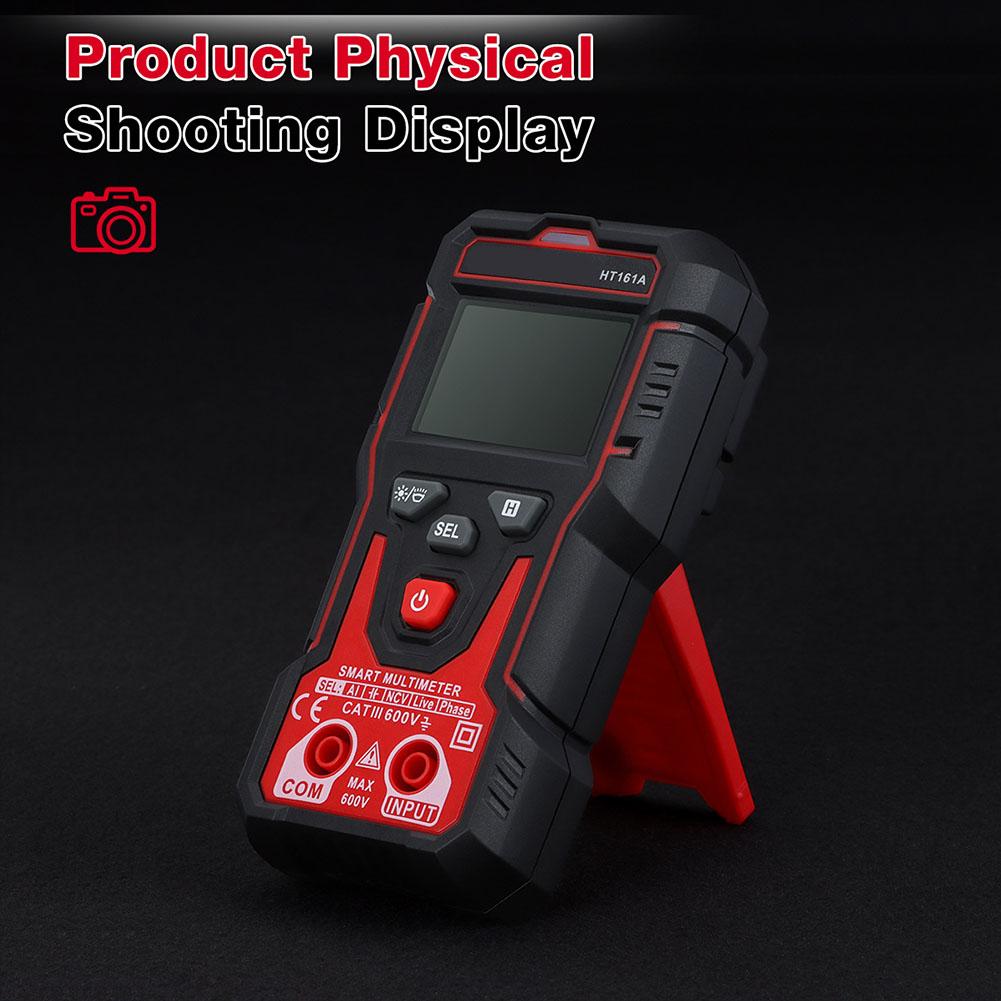 Digital Multimeter HT161A with 4000 Counts Smart Auto Ranging True RMS NCV Detection Backlit LCD and CATII Safety Certification