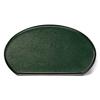 Tray Green Dry Lacquer Clear Tataki Finish Vermilion Red Rim Black 41cm Lacquerware Made In Japan J-kitchens 4-shaku (1.5-foot) Half-moon Double-Sided