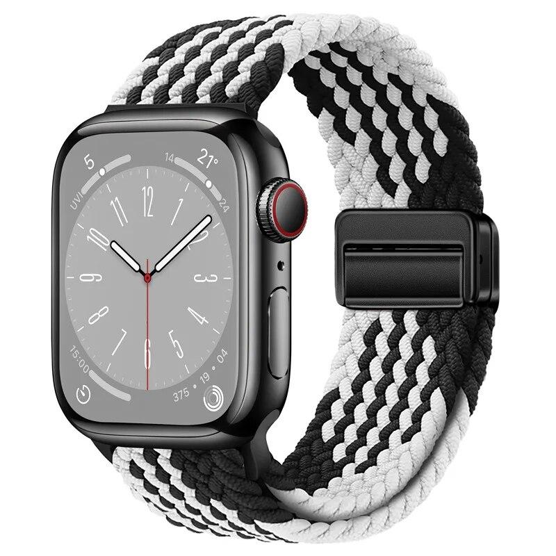 Нейлоновый ремешок для Apple Watch 44 мм, 45 мм, 49 мм, 42 мм, 38 мм, 40 мм, 41 мм, ремешок для часов, браслет для iWatch Series Ultra 9, 8, 7, 6, 5, 4 SE, 3 ремешка