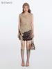 HeyHenry Ribbed Waist-Cinching Pleated Vest - American Style Sleeveless Top for Women
