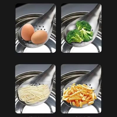 Ситечко из нержавеющей стали, ложка, кухонный дуршлаг, ложка, фильтр, сито, совок для еды, перфорированный дуршлаг с скиммером