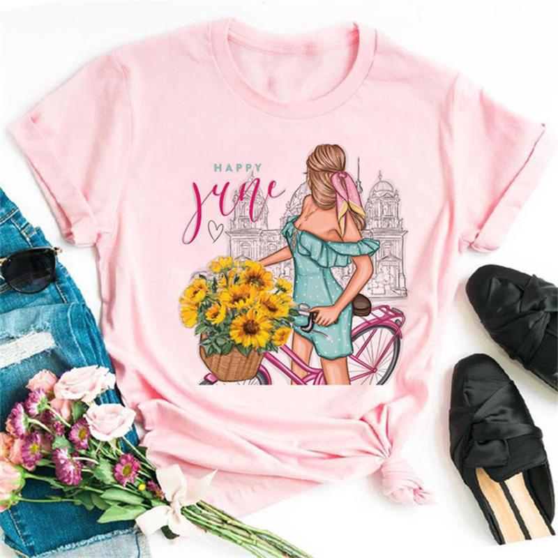 Красивые 90-е девушки принт женские топы мода O-образный вырез футболка смешная эстетика графический принт женские футболки женская одежда