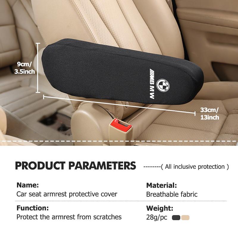Car Armrest Dust-proof Hand Protector Comfortable Elastic Cloth Covers For BMW Performance M E87 E30 E46 E28 F35 G20 E93 F20 X3 ZK9