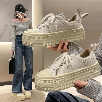 Женские зимние сапоги, женская зимняя обувь, новые бархатные хлопковые туфли, женские зимние хлопковые туфли на толстой подошве, обувь-хлеб