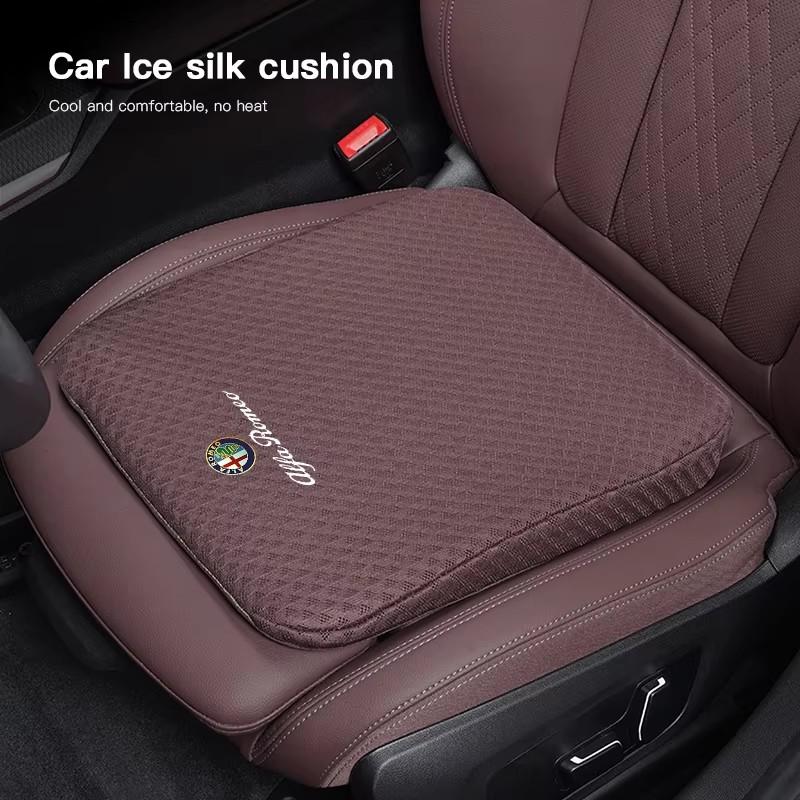 For Alfa Romeo Car Seat Covers Ice Silk Height Increasing Cushion For Alfa Romeo Giulietta Mito 159 Giulia Stelvio 156 147 Tonal