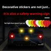 10 шт. Светоотражающие наклейки на автомобиль Форма сердца Ночной предупреждающий знак Декорация Декор салона автомобиля Светоотражающие наклейки