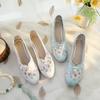 [Xiangmei] 2024 Summer New Products Old Beijing Embroidered Shoes Pointed Cheongsam Shoes Fashionable Versatile Dance Shoes Cloth Shoes
