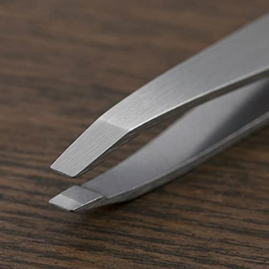 Kai Corporation KAI Seki Magoroku Изогнутый пинцет со встроенным контейнером для Made in HC3506 Пинцет, Наконечник, Футляр, Высококачественный для бровей, Япония,