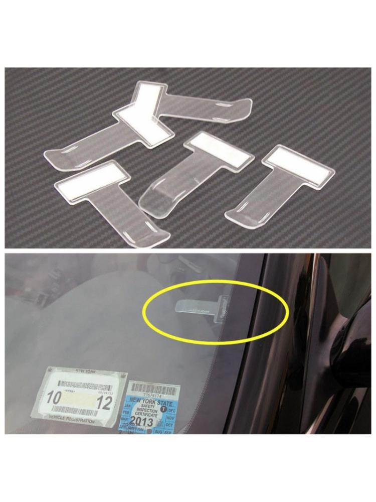 Прозрачные папки для билетов и счетов-фактур для автомобилей Лобовое стекло Окно Держатель для парковочных билетов Клип-держатель для избежания штрафов за парковку