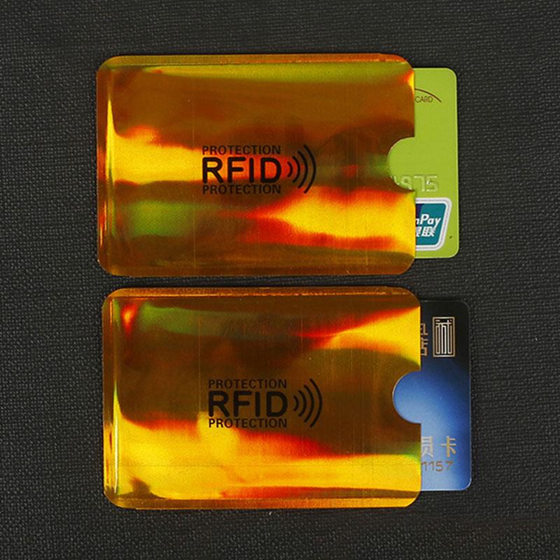 Защита от кражи для RFID-защиты для кредитных карт, блокирующий чехол для держателя карты, защитный чехол для банковской карты