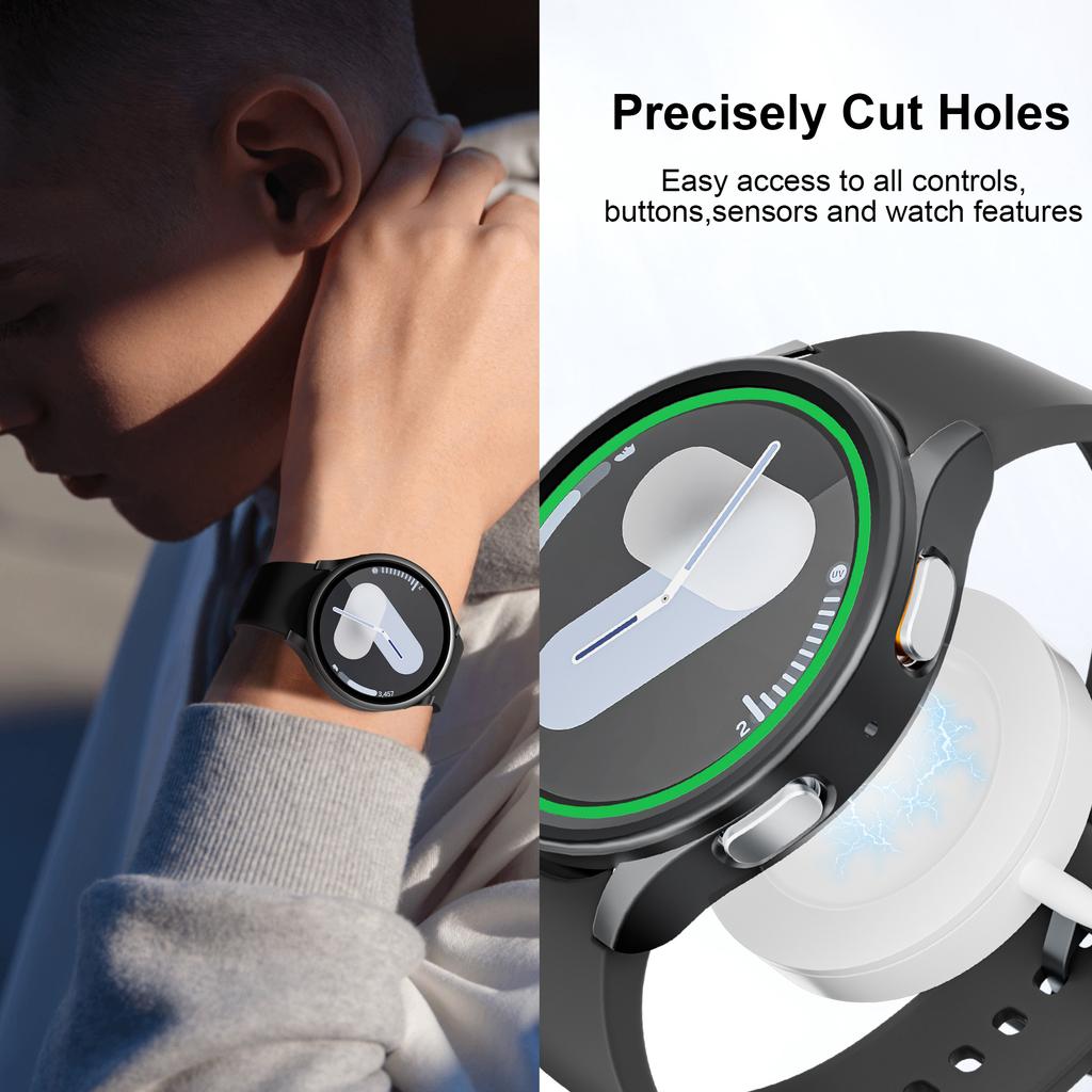 Case for Samsung Galaxy Watch 7 FE 40mm 44mm Accessories PC Frame Protective Hard Bumper Shell Cover Galaxy Watch 7 smart watch