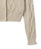 GROVE Grvr Sports_Cable Cardigan_Beige