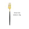 24Pcs Matte Black Gold Stainless Steel Dinnerware Cutlery Set Tableware Knife Fork Spoon Flatware Wedding Daily Dinner Set