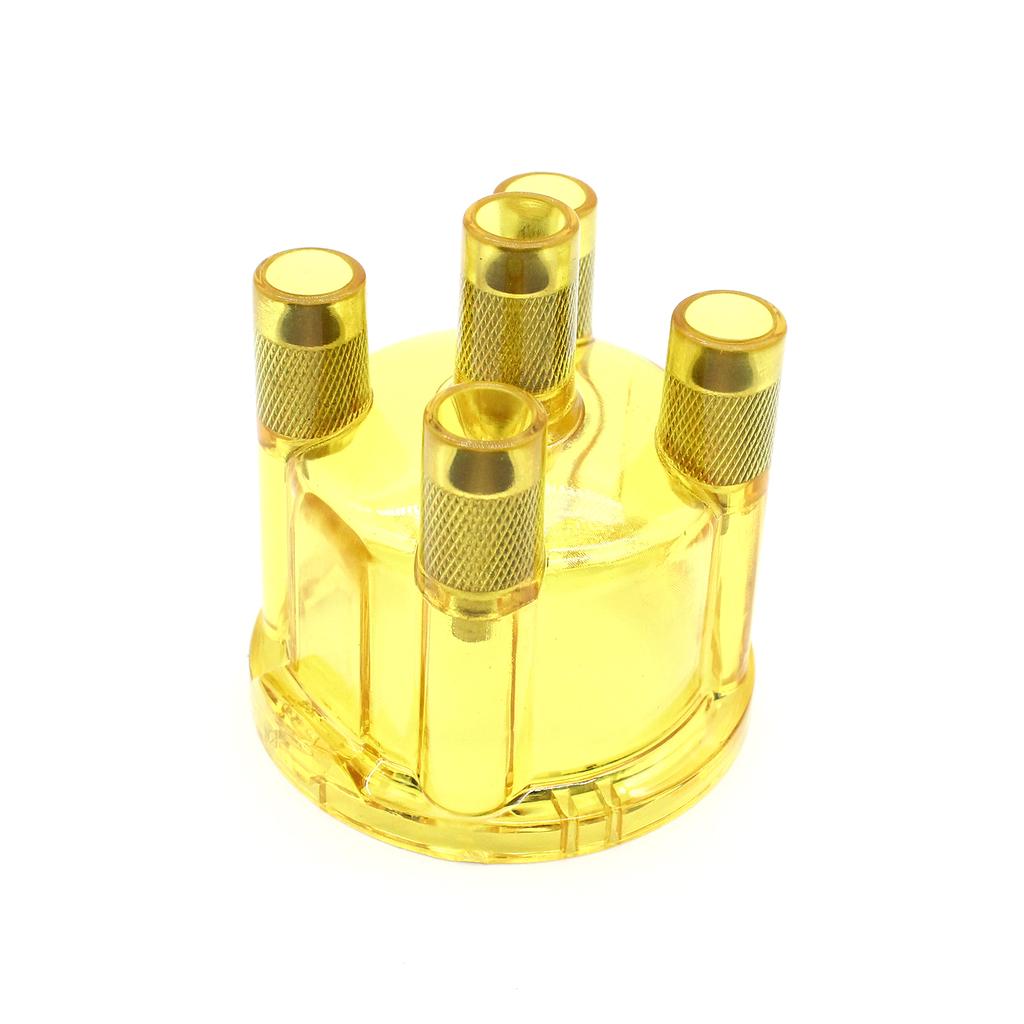 Transparent Distributor Cap Replacement for VW Dune Buggy Bug Ghia Baja Bus, Yellow