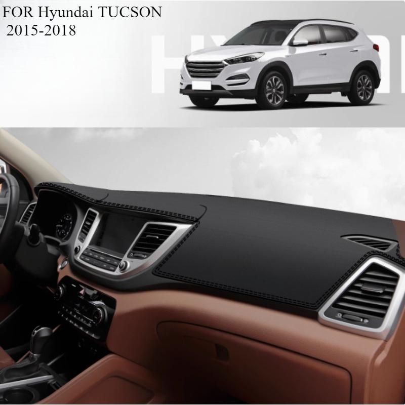ДЛЯ Hyundai TUCSON 2015-2018 Автомобильный коврик на панель приборов Dashmat Покрытие на панель приборов Защита от солнца Покрытие на панель приборов Ковер Аксессуары