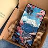 Японский пейзаж горы и волны Чехол для телефона Для iPhone 17 Pro Max Air Задняя крышка 16 15 14 13 12 11 Pro Max Чехол