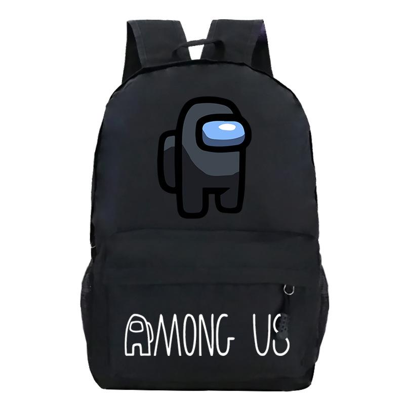 Игровые товары Among Us Мультяшный принт Школьная сумка + Сумка через плечо + Наплечная сумка Комбинация