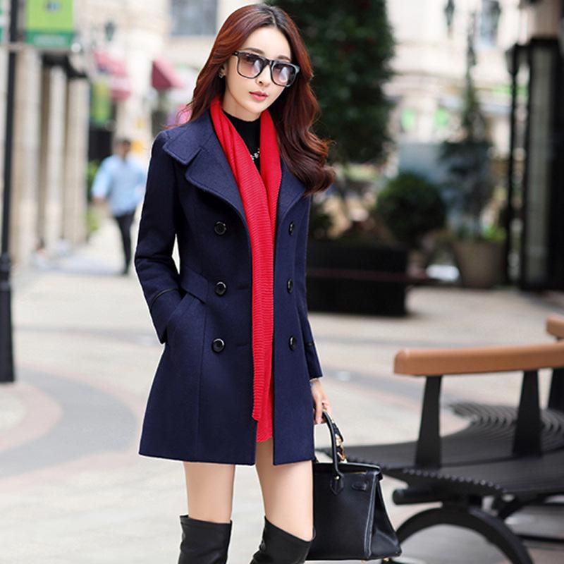 Women's Fall Medium-length Slim Solid Color Comfortable Jacket