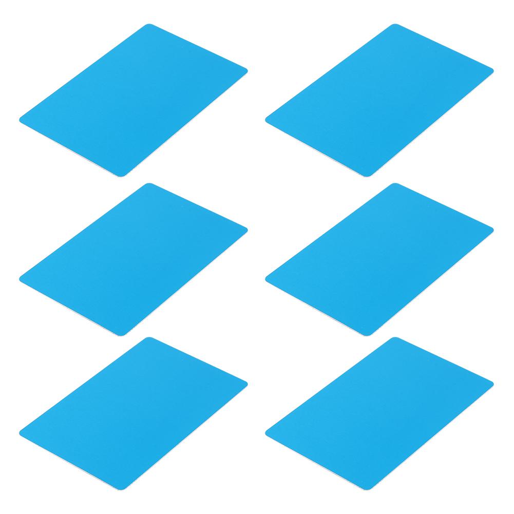 50 шт. Синяя 0,45 мм утолщенная маркировочная металлическая карточка тестовый материал табличка алюминиевая пластина