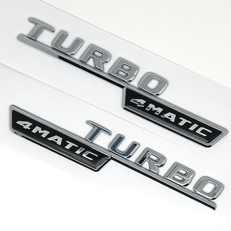 2 шт. Автомобильные буквы Накладка на крыло Значок Турбо 4matic Plus Эмблема Наклейка Для Mercedes AMG A45 CLA45 C117 GLA45 GLE53 X247 Аксессуары