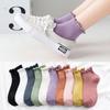 Breathable Cotton Super Thin Spring Summer Frilly Ruffle Socks Ankle Short Women's Socks Boat Socks