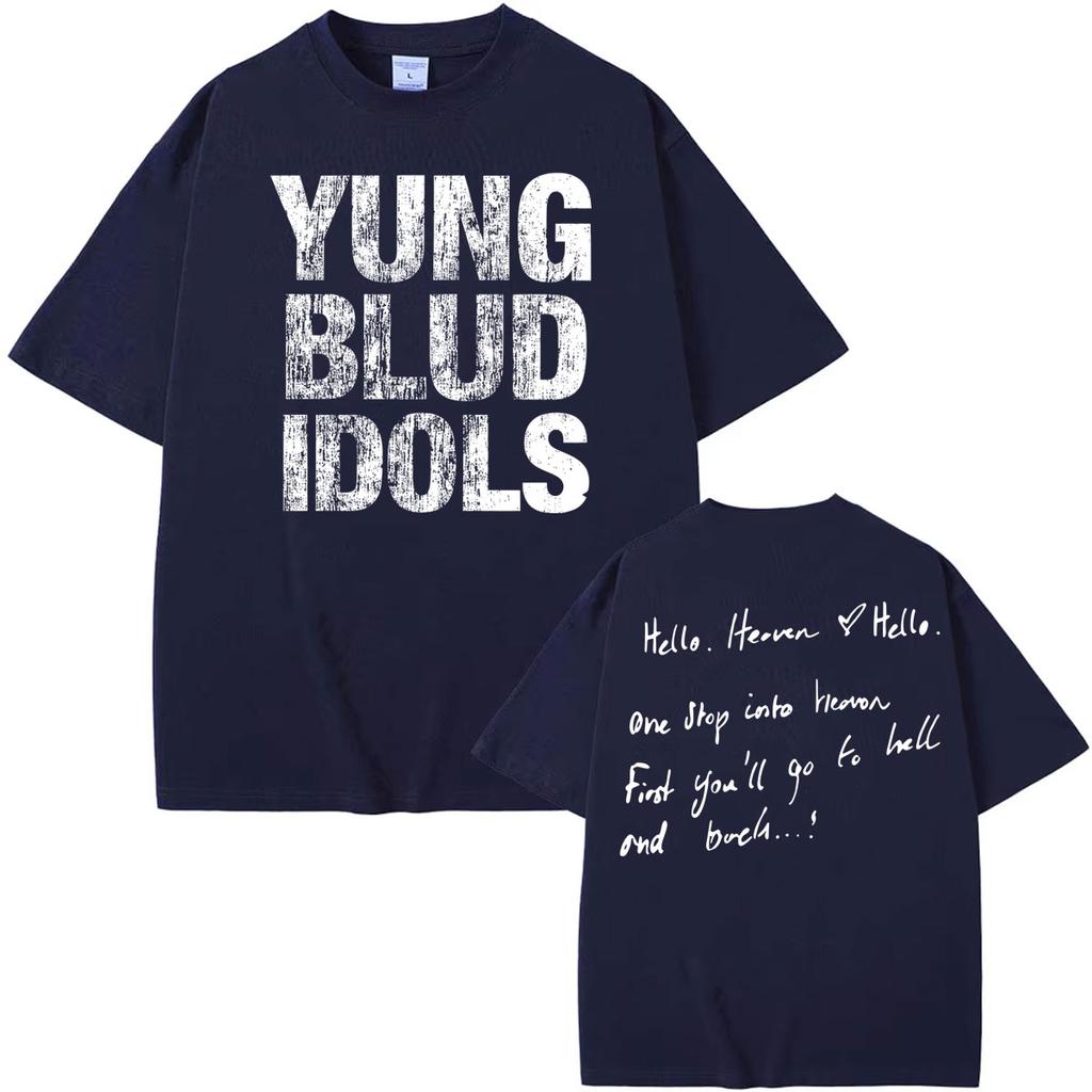 Youngblud Idols The World Tour 2026 T Shirts for Unisex Women Gothic Hip Hop Streetwear Tshirts 100 Cotton Oversized T Shirt Tops
