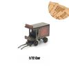 1/72 Scale Western Town Wooden Model Kit DIY Assembly for Display and Scene Building