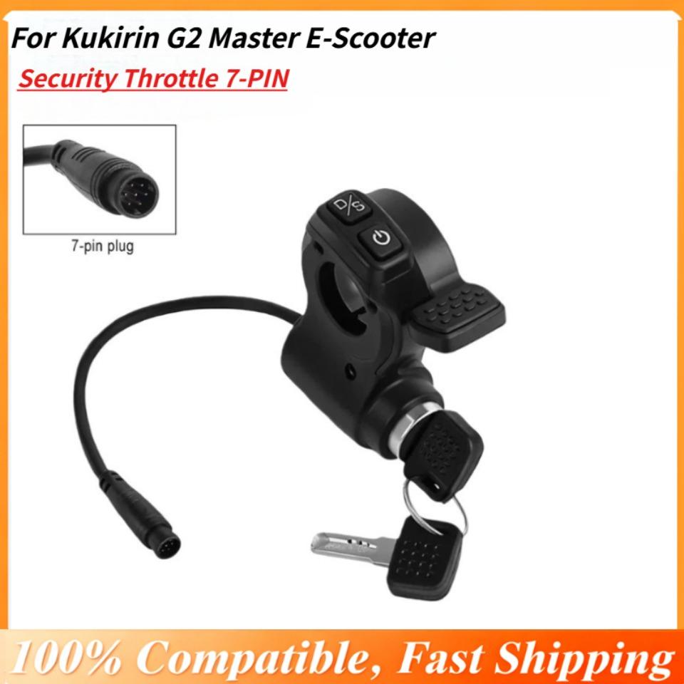 Security Throttle for Kukirin G2 Master E-Scooter Key Ignition Switch Thumb Accelerator Combo in Single Handlebar Control Unit Throttles 2