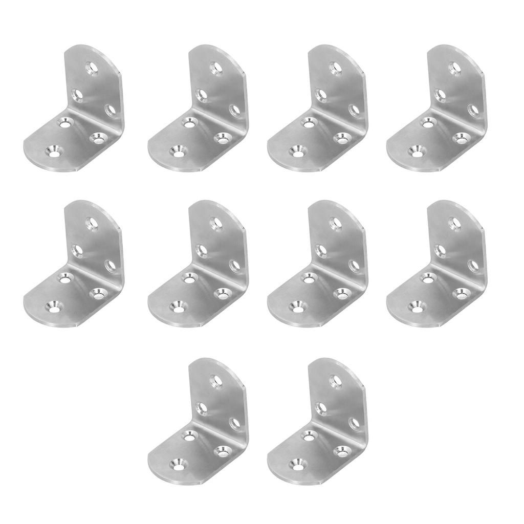 10 шт. Угловой кронштейн из нержавеющей стали, утолщенный, угловой соединитель для полки, мебелиS