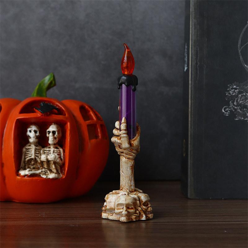 Halloween Skeletons Ghost Party Candles Pumpkin Party Happy Halloween Party Home Decorations