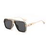 European and American metal frame sunglasses male personality outdoor driving sunscreen UV protection sunglasses tide