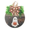 Ghost Pumpkin Door Sign Cute Party Supplies Funny Decoration Spooky Door Hanger for Home Window