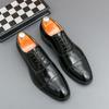 Модные классические итальянские мужские туфли дерби в деловом стиле, деловые, офисные, кожаные туфли с острым носком, деловые, свадебные, деловые, свадебные, мужские туфли